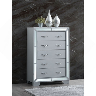 Commode moderne, argent