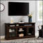 Meuble télé contemporain pour meuble télé pour téléviseur de 65 ans ou moins avec rangement ouvert et fermé, 60 W * 15,75 P * 29 H