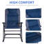 Garrett 2 Piece Outdoor Patio Furniture Set with 2 Folding Padded Rocking Chairs, Bistro Style for Porch, Camping, Balcony-95996350