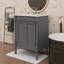 Meuble-lavabo chic 24 po avec lavabo sur le dessus et armoire de rangement à 2 niveaux-46375571-46375588