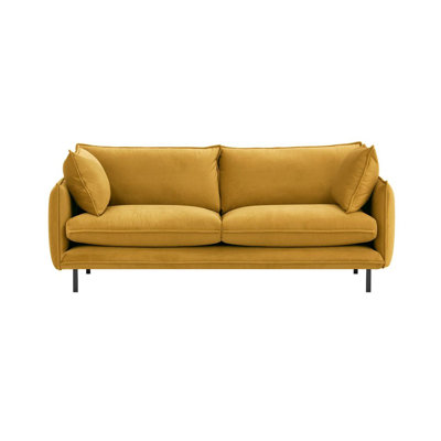 Neshay 3 Seater Velvet Sofa
