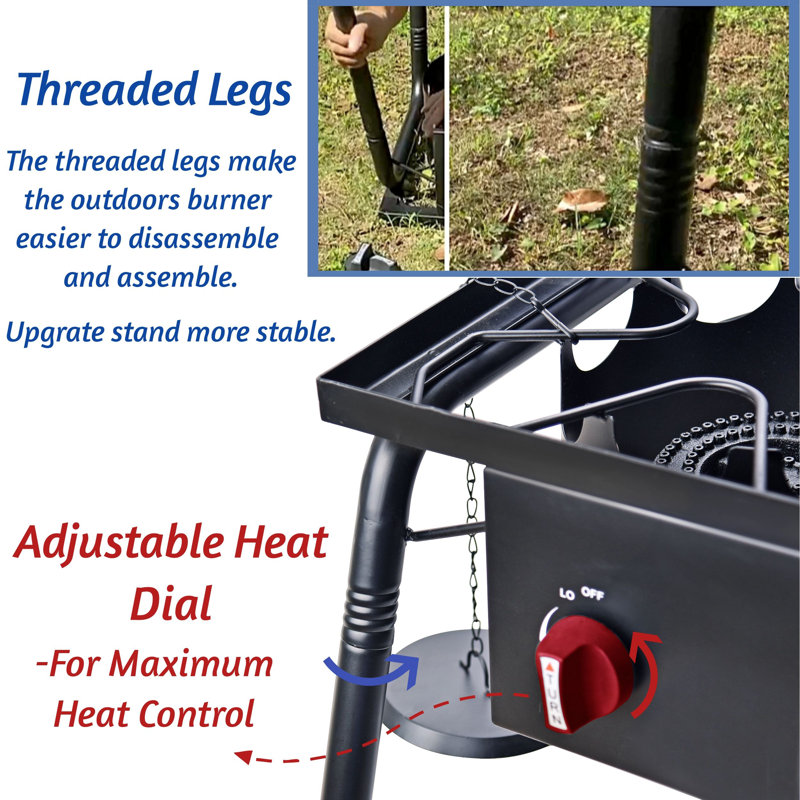 Arc Double Burner Propane Gas Outdoor Cooking Station
