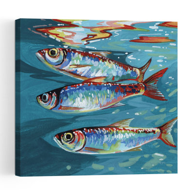 Liquid Contemporary Fish Wildlife Wall Art Print