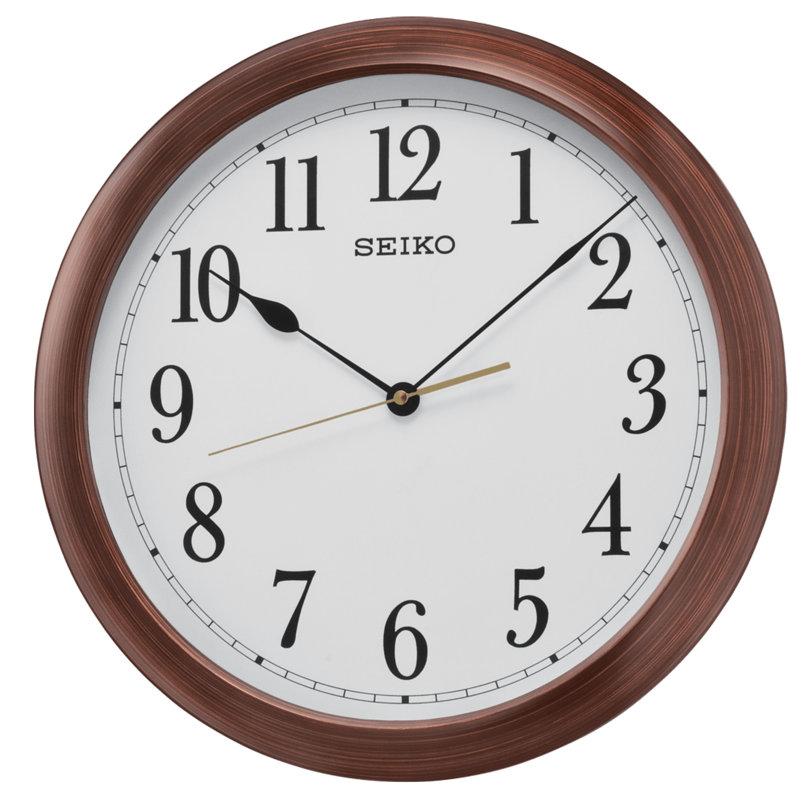 QXA598BLH Wall Clock, Brown