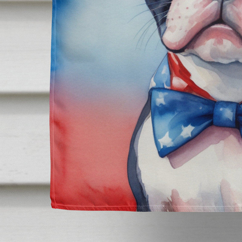 Drapeau patriotique de la maison américaine, Boston Terrier bleu