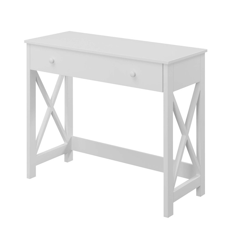 Bureau Ruya avec prises intégrées, Blanc