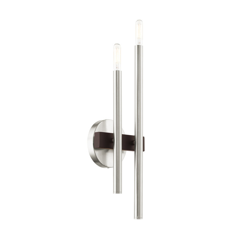 Arkeem Armed Sconce, Brushed Nickel