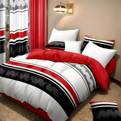 9Pcs In A Bag Thick Touch Bed Curtain Set, Upgraded Luxury Set, Rayon From Bamboo Microfiber All Season Bedding-Set For Home, RV Beding, Gifts With Gift Bag