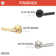 Aspra Round Passage Rosette, Straight Knurled Grip
