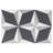 Sintra Block 9" x 9" Porcelain Field Tile in Matte Black/Gray