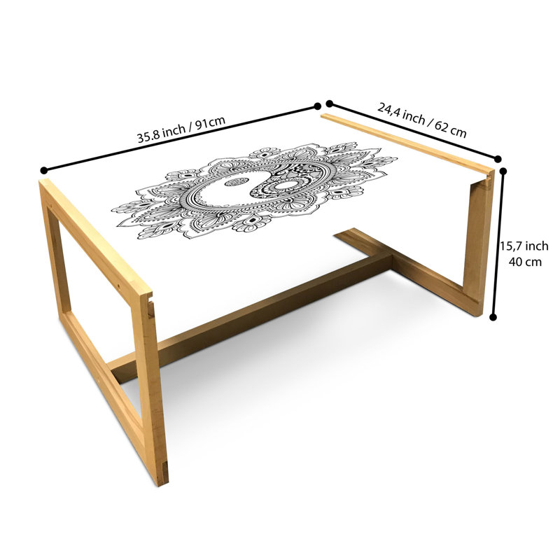 Jakiel Sled Coffee Table, 90cm H x 62cm W x 40cm D