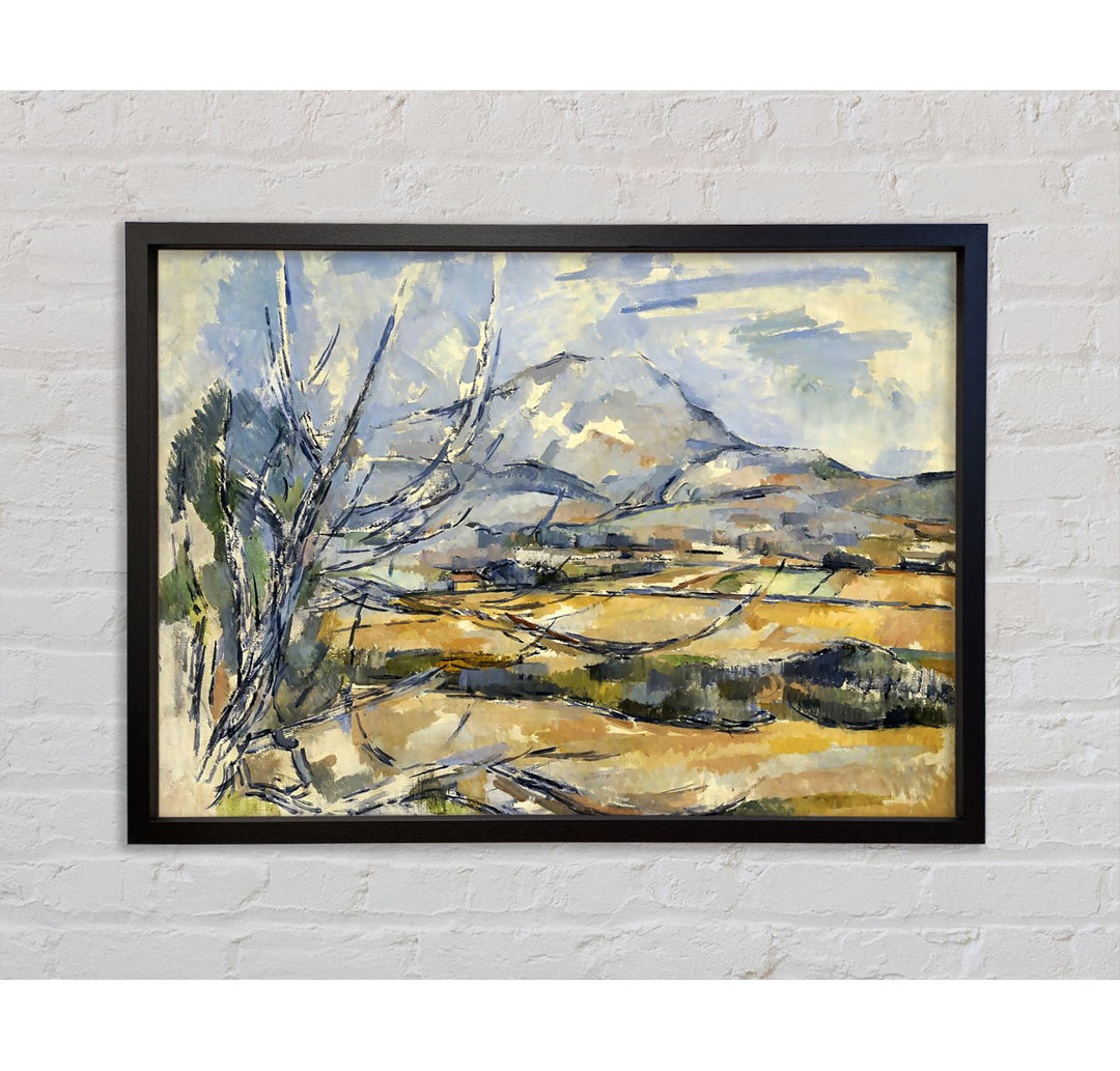 Montagne Sainte-Victoire von Paul Cezanne - Einzelbildrahmen Kunstdrucke auf Leinwand