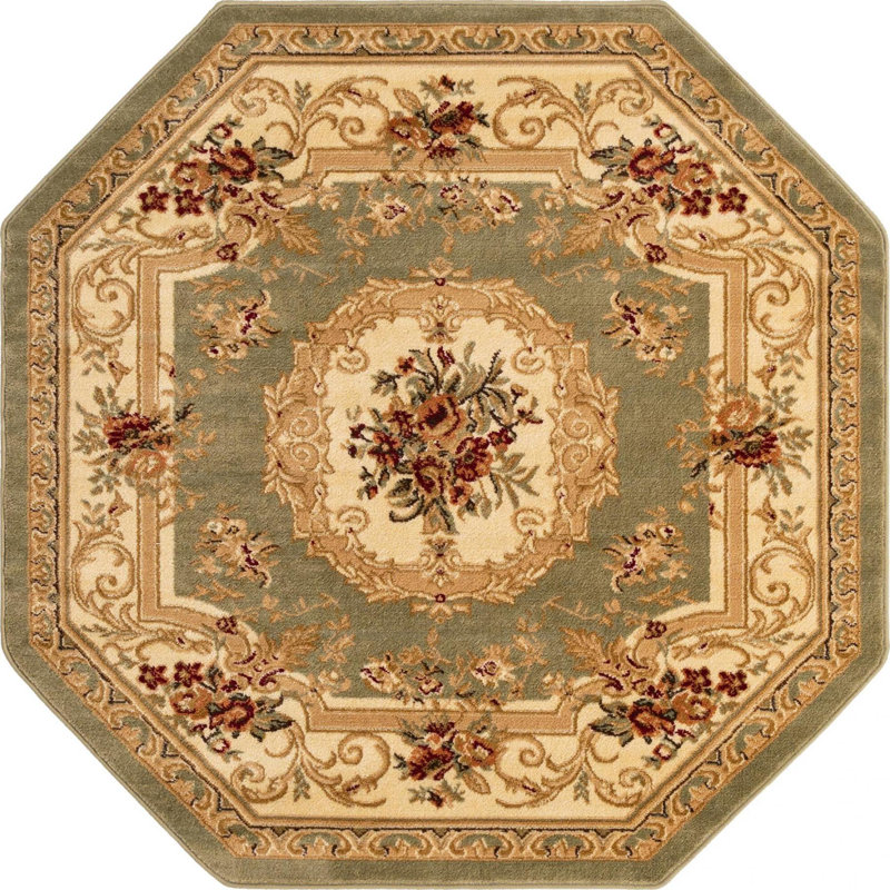Tapis oriental Rabito en mousse, Octogone 7 pi