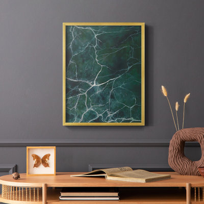 Jade Marble II, reproduction encadrée - bois massif