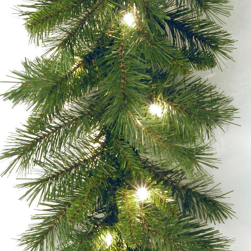 The Holiday Aisle® 9ft. Winchester Pine Garland with Clear Lights