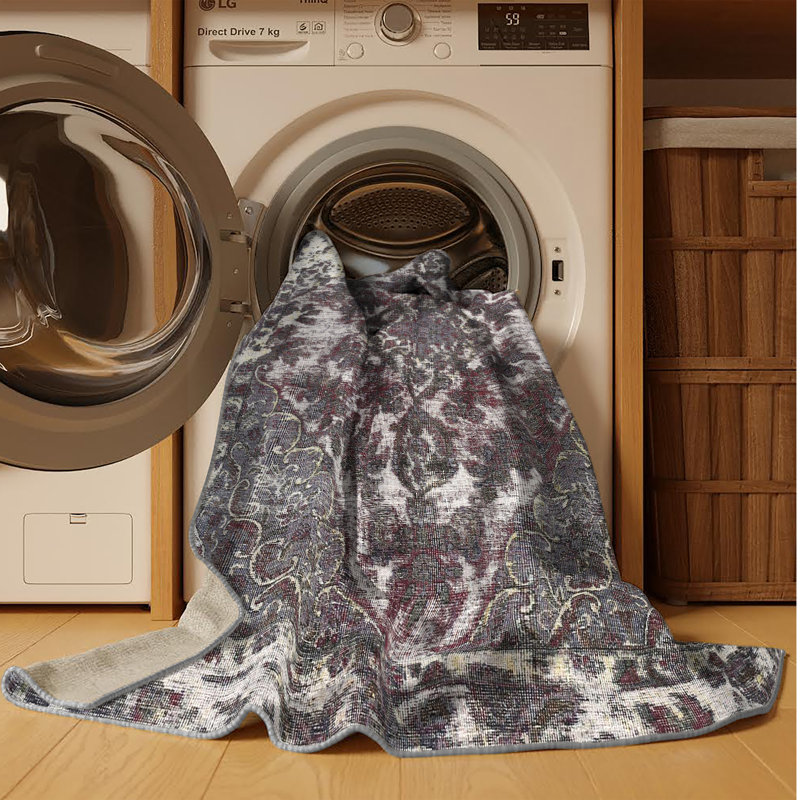 Tapis 100% traditionnel lavable à la machine 3366, Rectangle de 2 pi x 3 pi