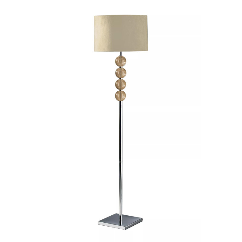 Andres 155cm Traditional Floor Lamp, Amber