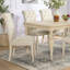 Table d'appoint de balcon blanche câblée - Urban Chic, pieds en bois, décoration extérieure compacte, l 64 po x H 30 H 38 po, finition repas, fonctionnelle pour toutes les occasions,