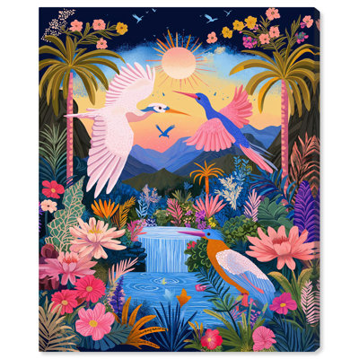«Waterfall Haven», toile par Art Remedy