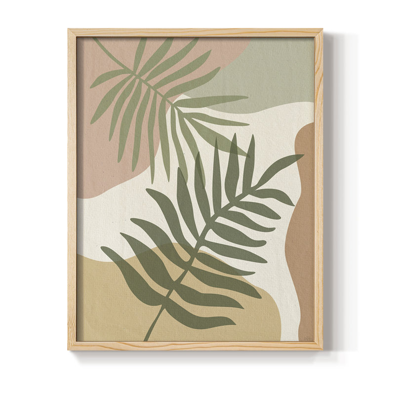 «Mid Century Palm II», Naturel, H 11 po x l 9 po