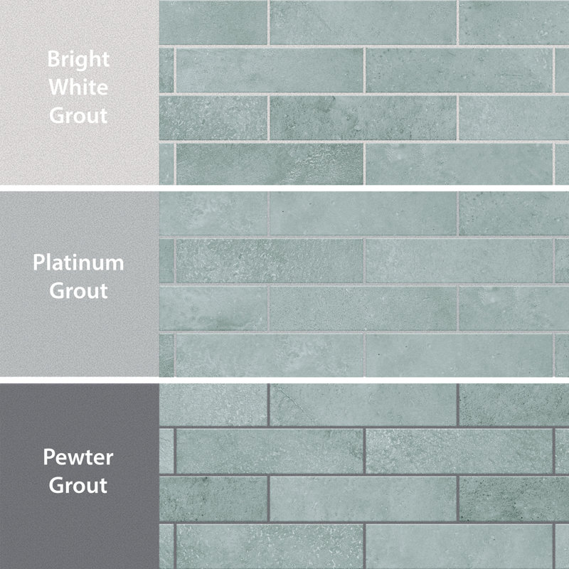 Atlas Brick 2-3/8 In. X 9-3/4 In. Porcelain Floor And Wall Tile, Gray