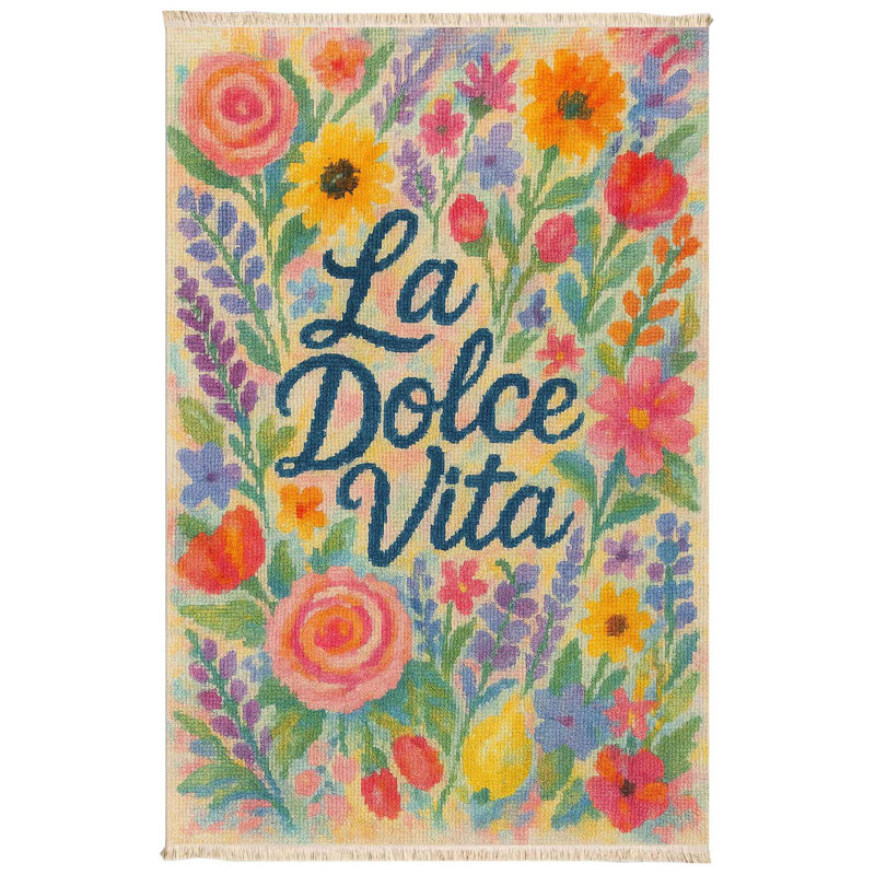 La Dolce Vita' Lush Floral Rug