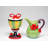 Molly Hand Painted Ceramic Sugar And Creamer Set with Lid