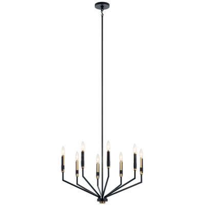 Lustre tambour 8 lumières façon bougie