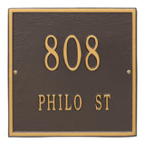 2-Line Wall Address Plaque