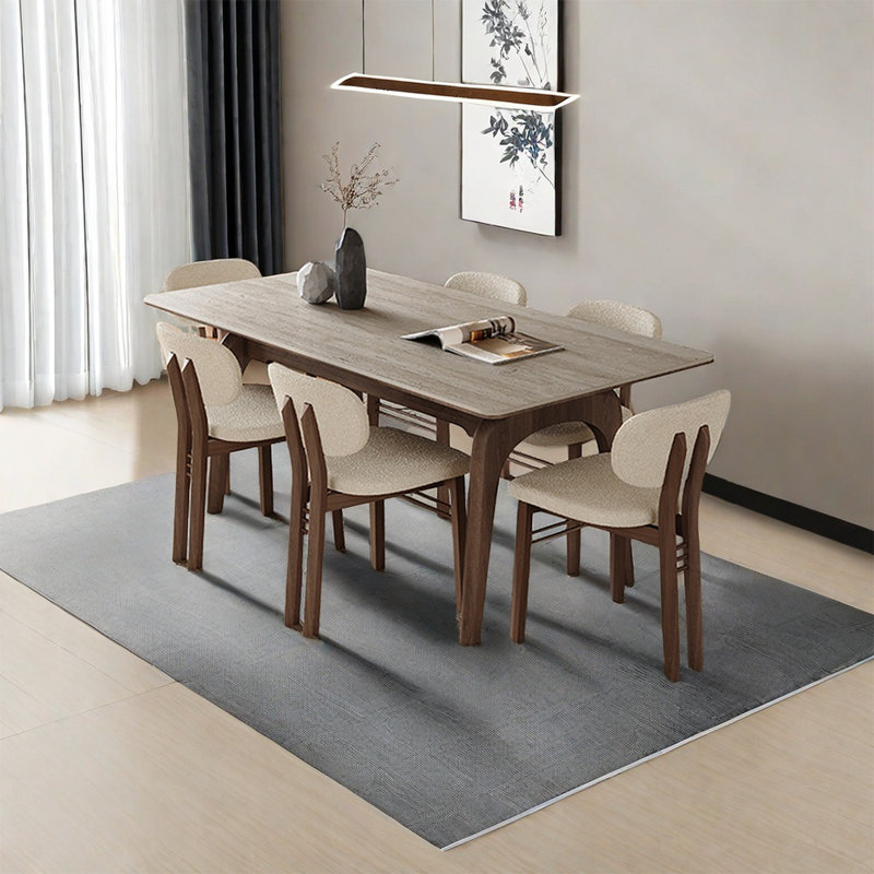 Ensembles simples de table à manger familiale, H 29,52 po x L 59,05 po x l 31,49 po