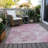 Machine Washable Indoor/Outdoor Cinead ACN1705 Pink Rug-104740116