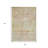 3' X 5' Peach And Ivory Argyle Washable Indoor Outdoor Area Rug