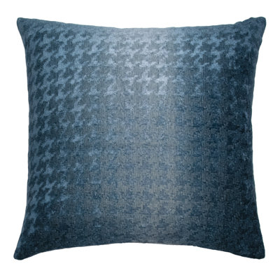 Houndstooth Square Woven Jacquard Pillow