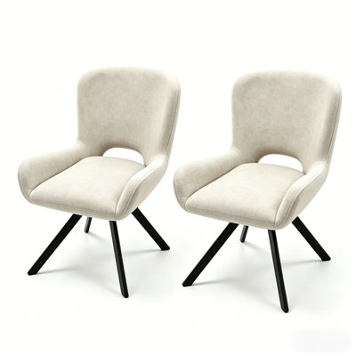 Ensemble de 2 chaises en tissu