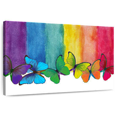Bande de papillons colorés Brampt