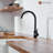 Stainless Steel Single Handle High-Arc Kitchen Faucet-71097875