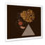 «Black Woman Afro Portrait One Line Art II», impression sur toile-66814480-66814481