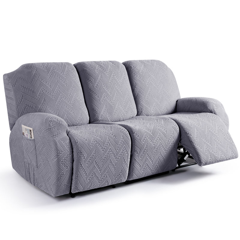 Housse extensible pour canapé 3 pièces Harriet, Gris clair