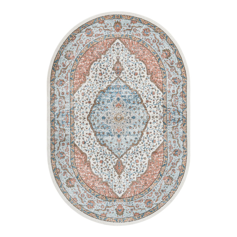Traci Abstract Rug, Oval 6'1" x 9'