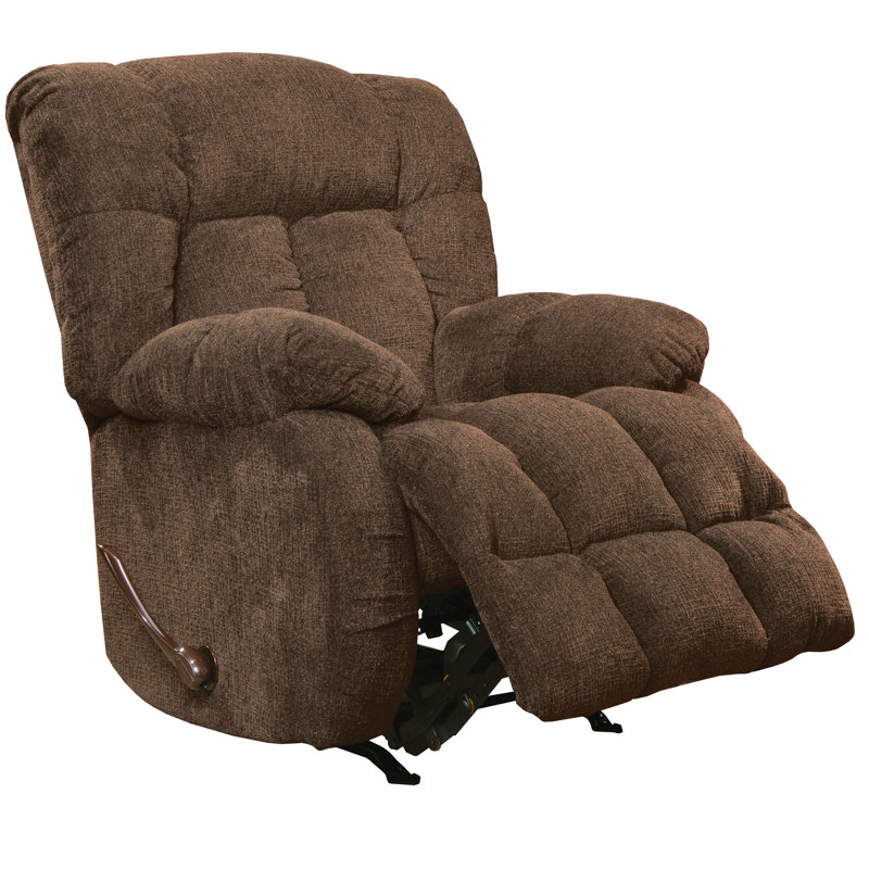Chattooga Upholstered Recliner, Brown Chenille