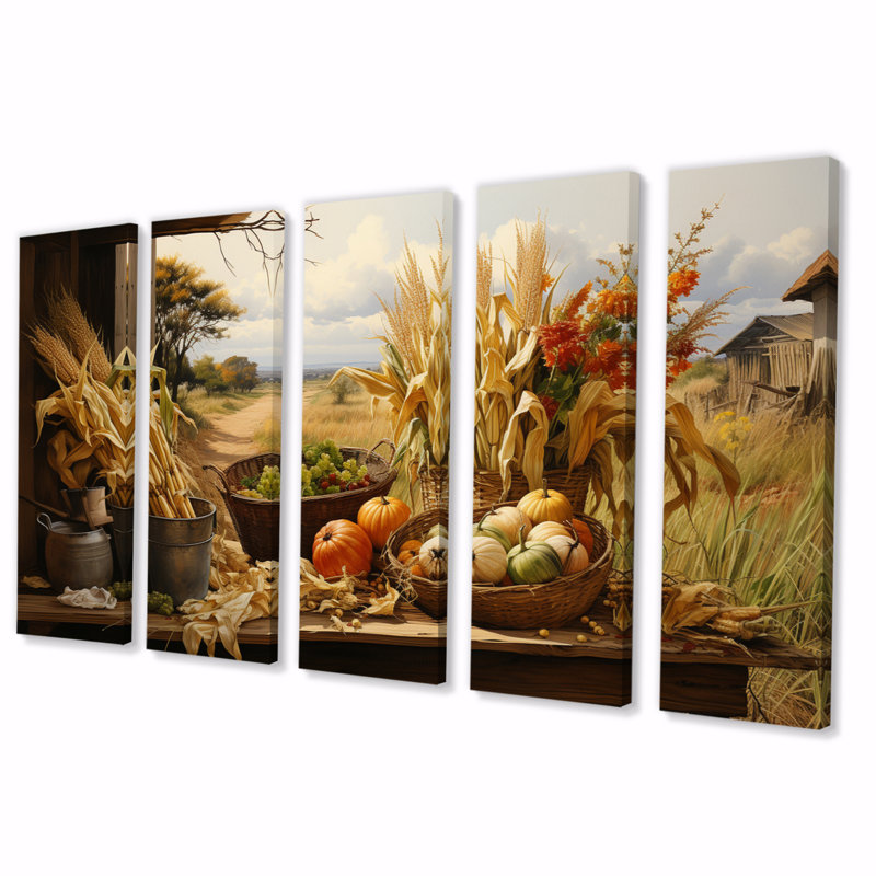 African Harvest Abundance III - Art mural africain