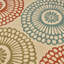 Tapis ivoire rond en polypropylène-1427962642