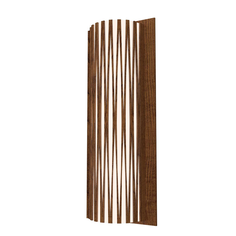 Lampe murale DEL Living Hinges, Imbuia, H 16,69 po x l 7,87 po x P 3,94 po, 4 000 K