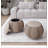Woven Ottoman Comfortable choice, multiple functions, classic design, and cozy corners with Storage,