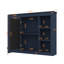 35'' X 27.5'' Medicine Cabinet, Wall-Hanging Bathroom Storage With Mirror, Modern Unit With 6 Open Shelves-1876423807