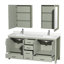 Sheffield 72" Freestanding Double Bathroom Vanity with Quartz Top with Medicine Cabinets-1933065891-1933082945-1933082944