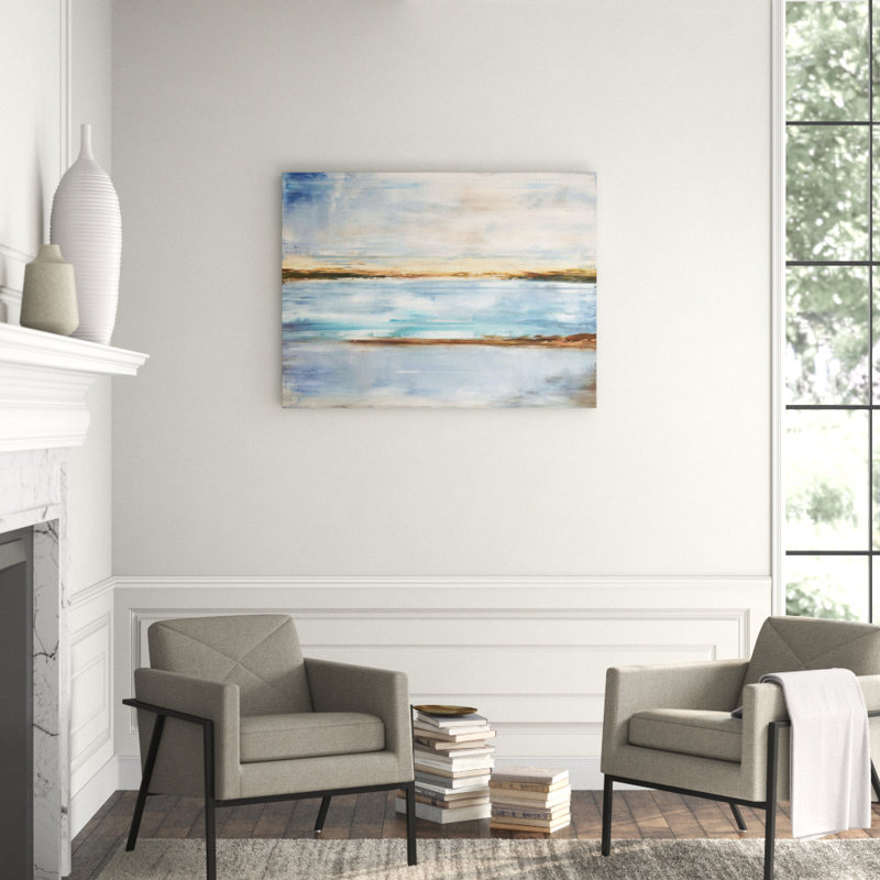 Crystal Blue By John Beard - Artist Enhanced Canvas Print Print by John Beard, 36" H x 48" W x 1.5" D