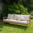 Weslyn Solid Wood Patio Sofa with Removable Cushion Covers
