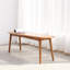 Oak Wood Bedroom & Living Room Bench - Half-round, , Comfortable Seating Natural Furniture For Home Functional