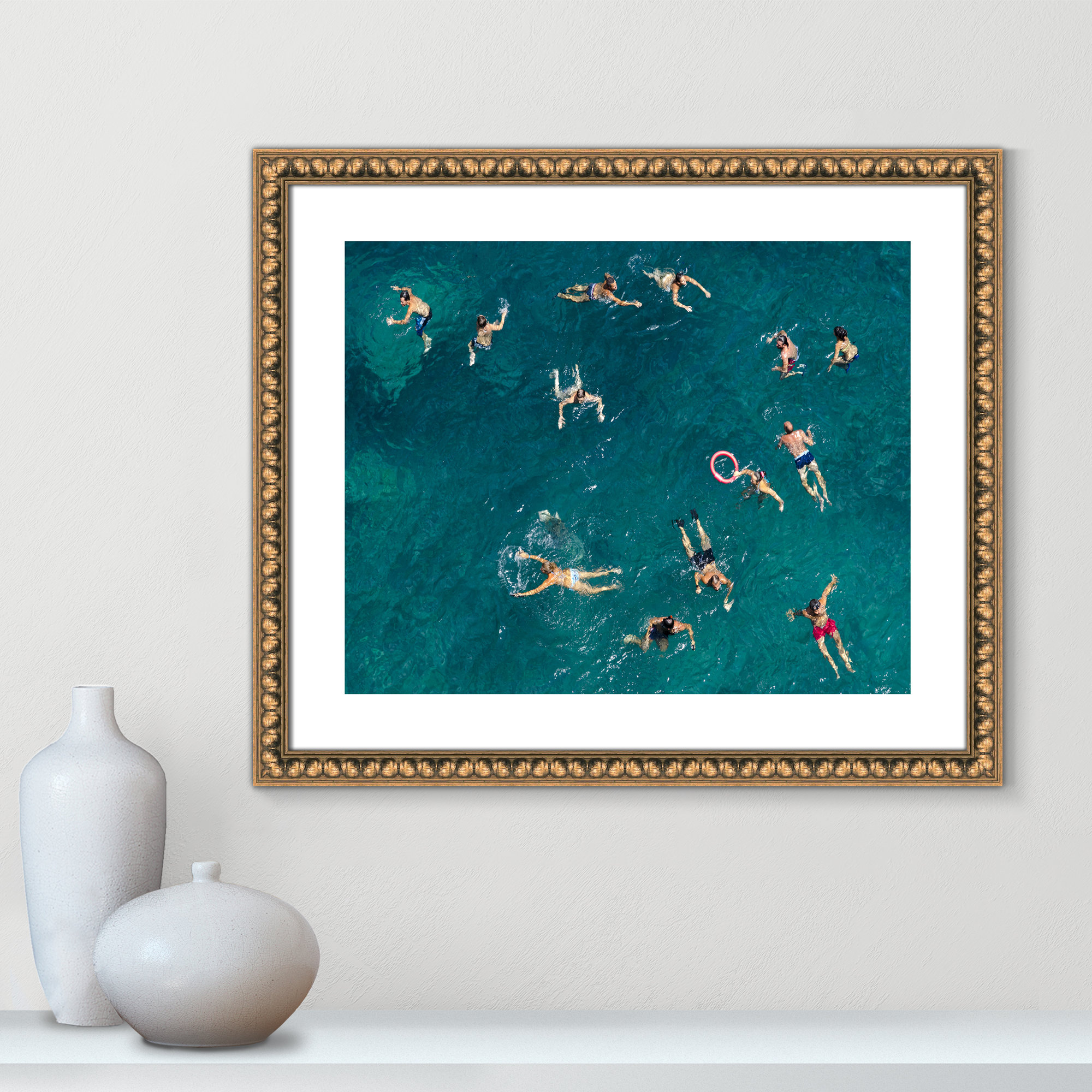 Tonti - Photograph Print, 21.5" H x 25.5" W x 1.13" D, Gold Bead Framed Paper